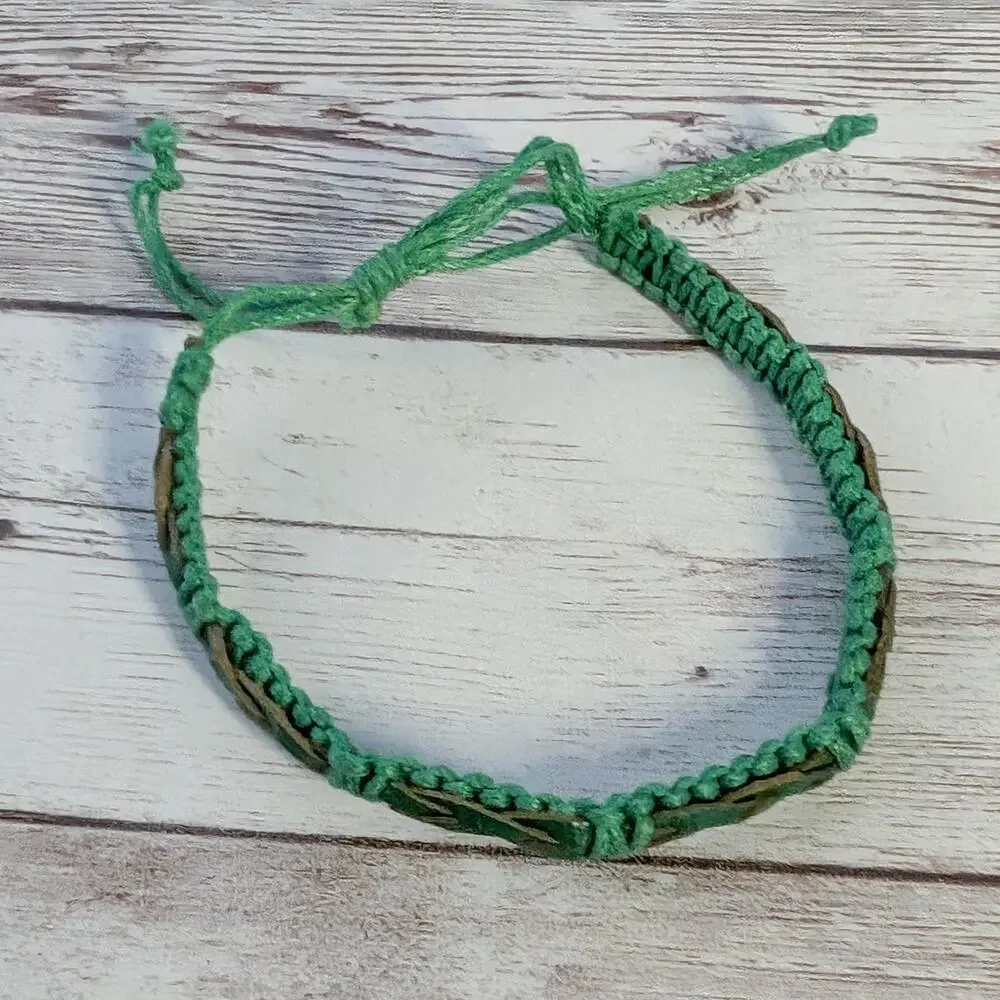 Green Cord Bracelet